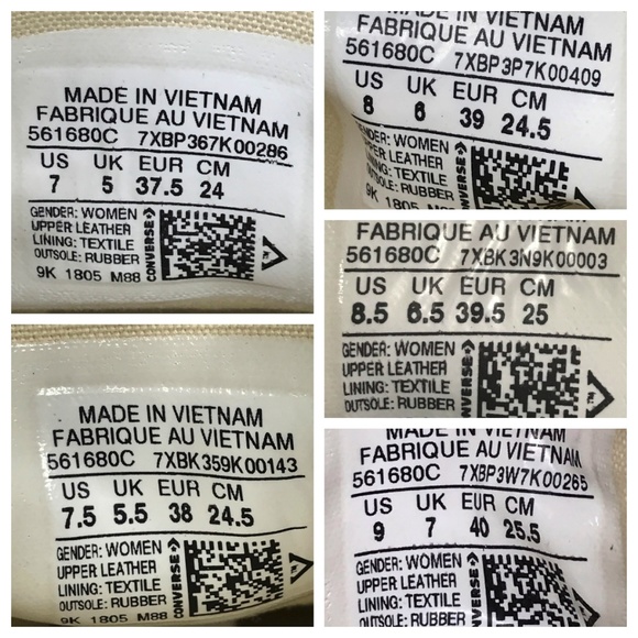 NEW Converse All Star Chuck Taylor Lift Leather - Picture 8 of 8